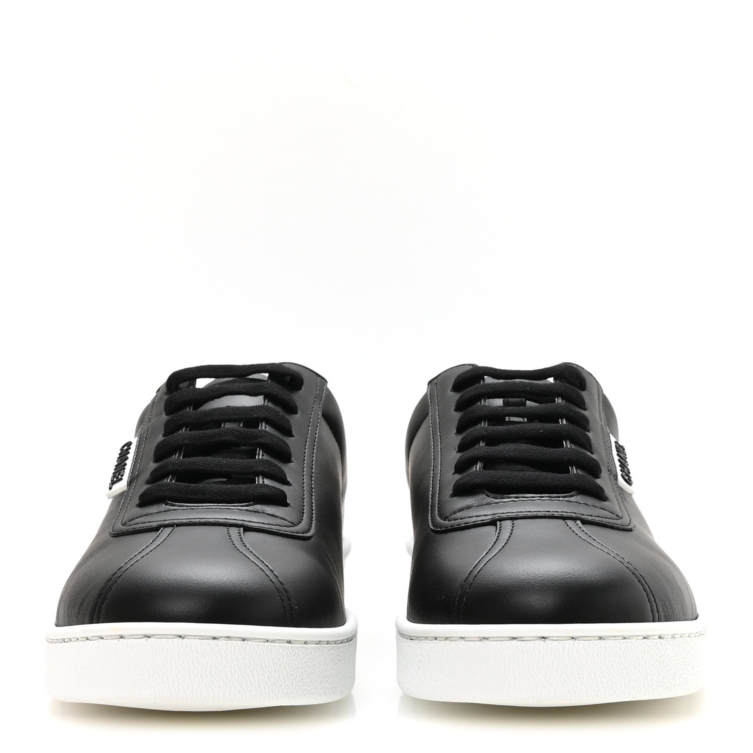Chanel Calfskin CC Womens Sneakers 40 Black 3 of 8