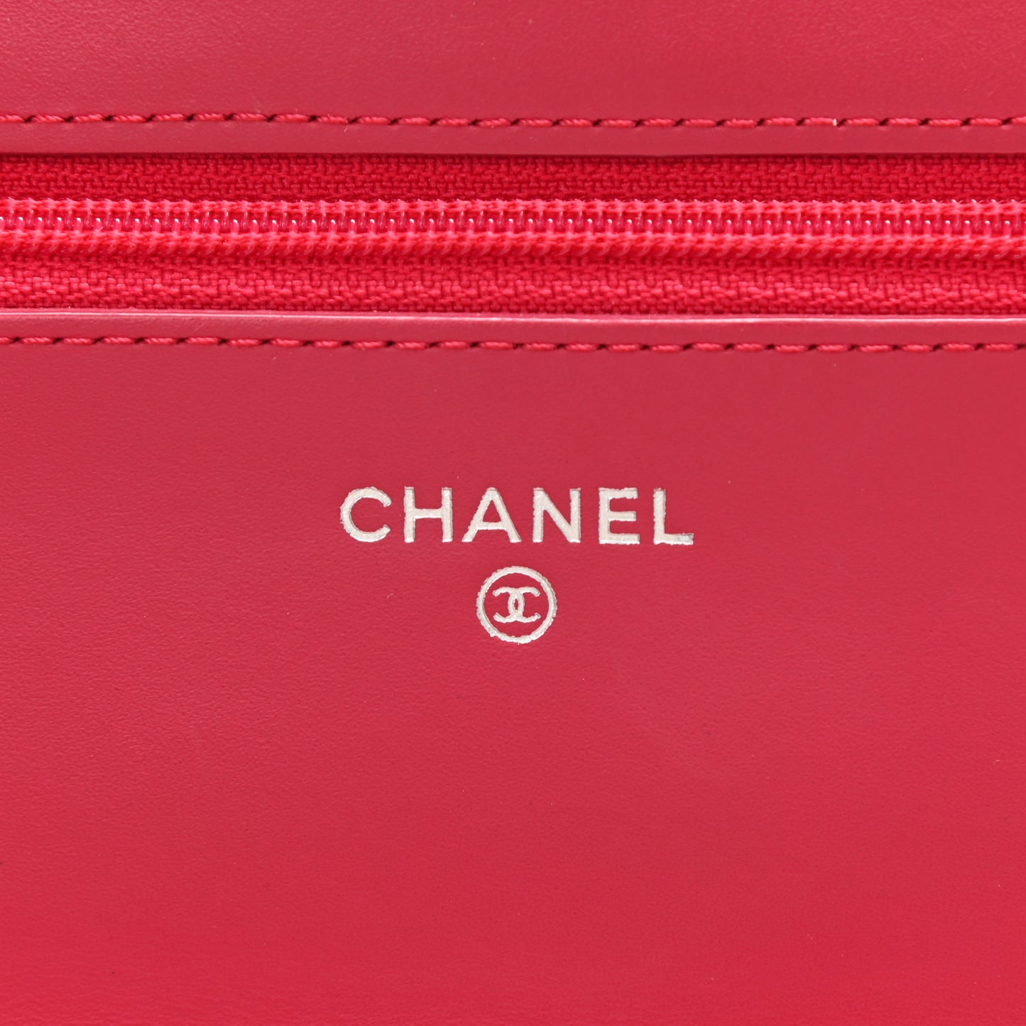 Patent Calfskin Quilted Reissue Wallet On Chain WOC Pink
