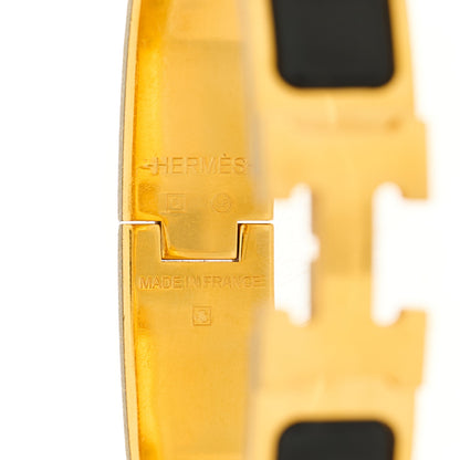Hermes Enamel Narrow Clic Clac H Bracelet PM Black 4 of 4