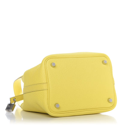 Hermes Taurillon Clemence Picotin Lock 18 PM Lime 4 of 9