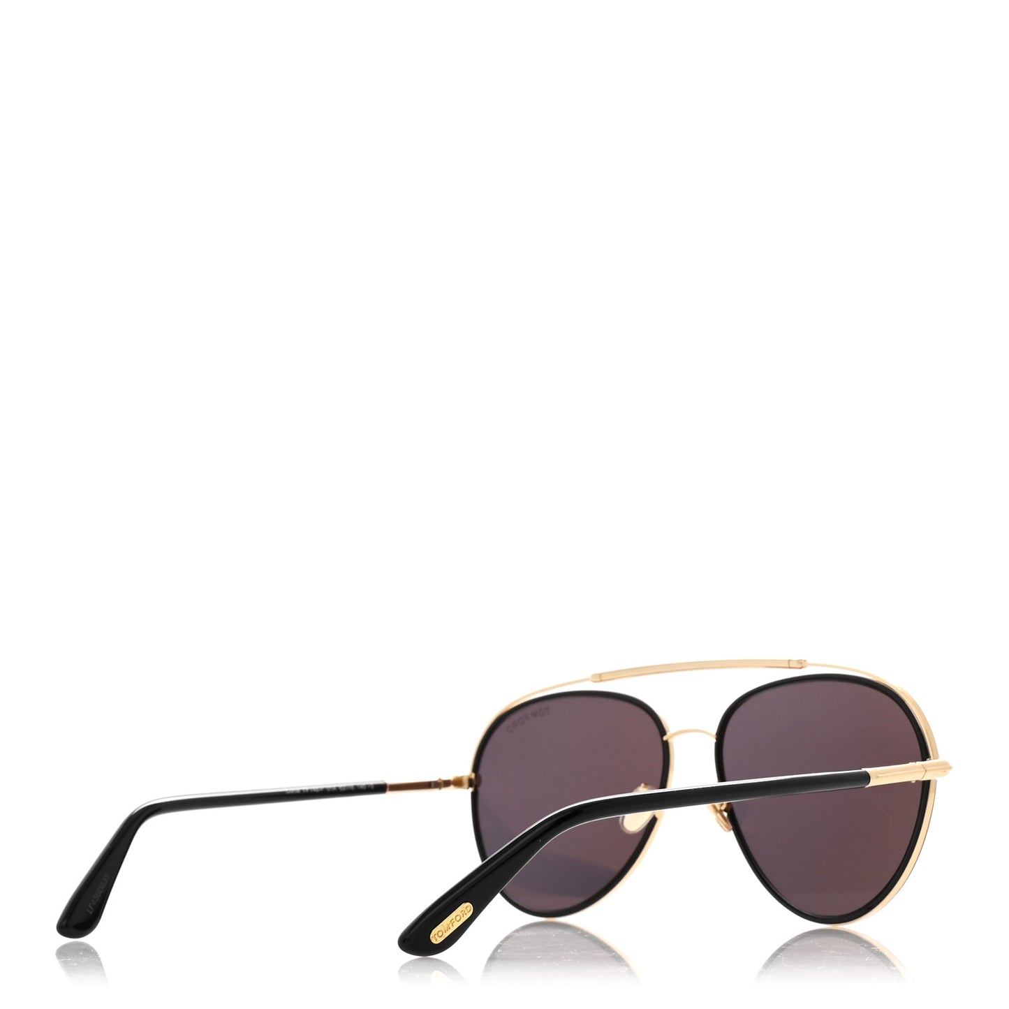 Metal Polarized Aviator Curtis Sunglasses TF748 Gold Black