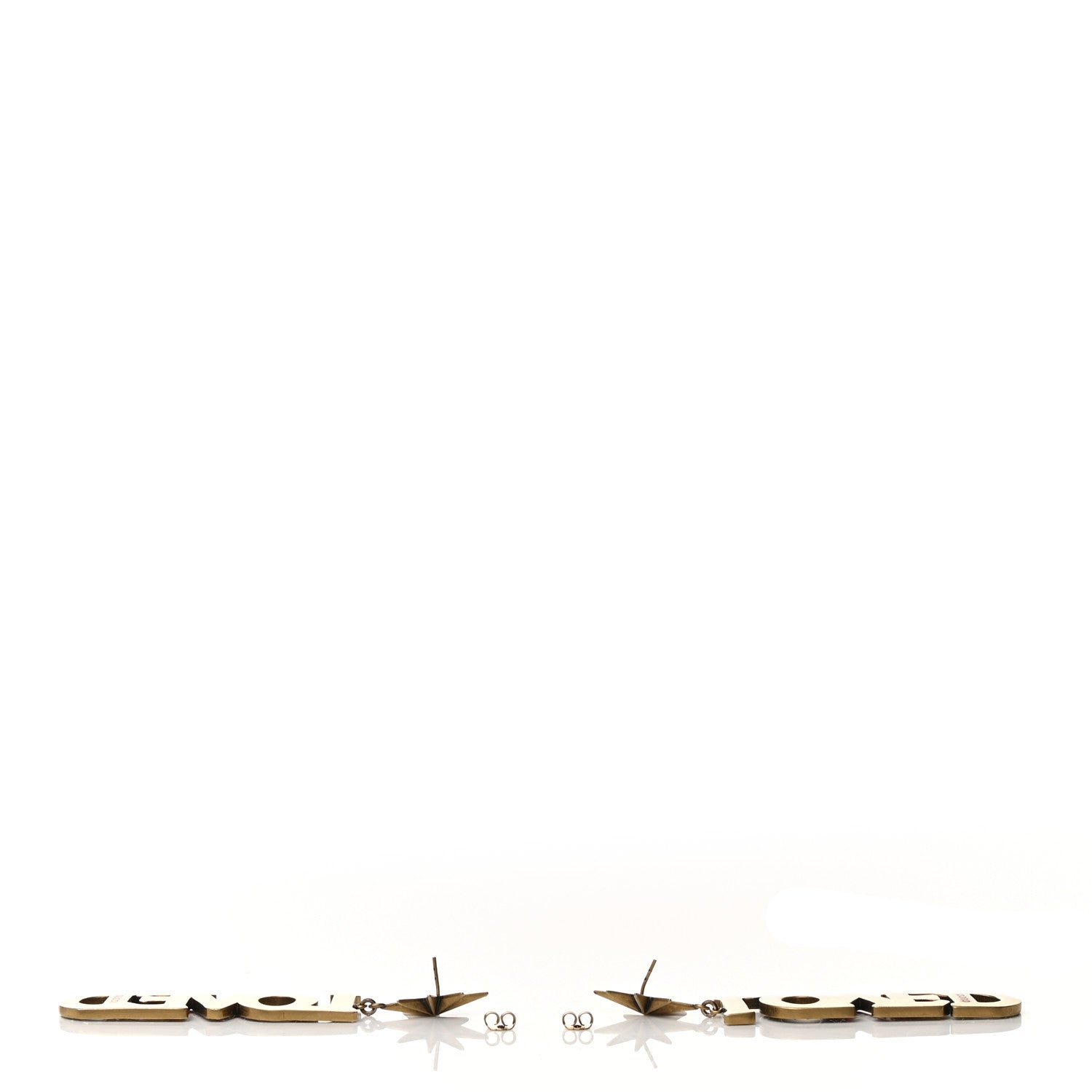 Gucci Gold Crystal Loved Single Earrings Multi 3 of 5