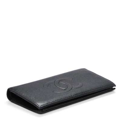 Chanel Caviar Timeless CC Yen Wallet Black 4 of 8