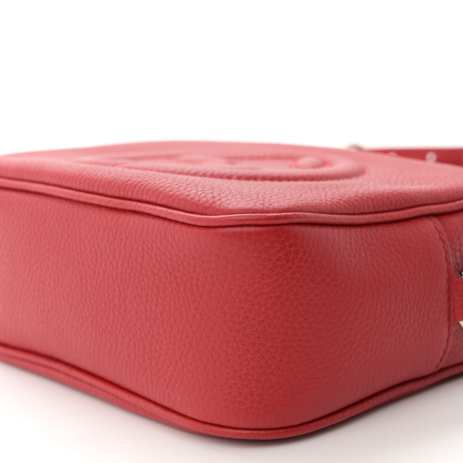 Gucci Pebbled Calfskin Small Soho Disco Bag Vibrant Red 10 of 10