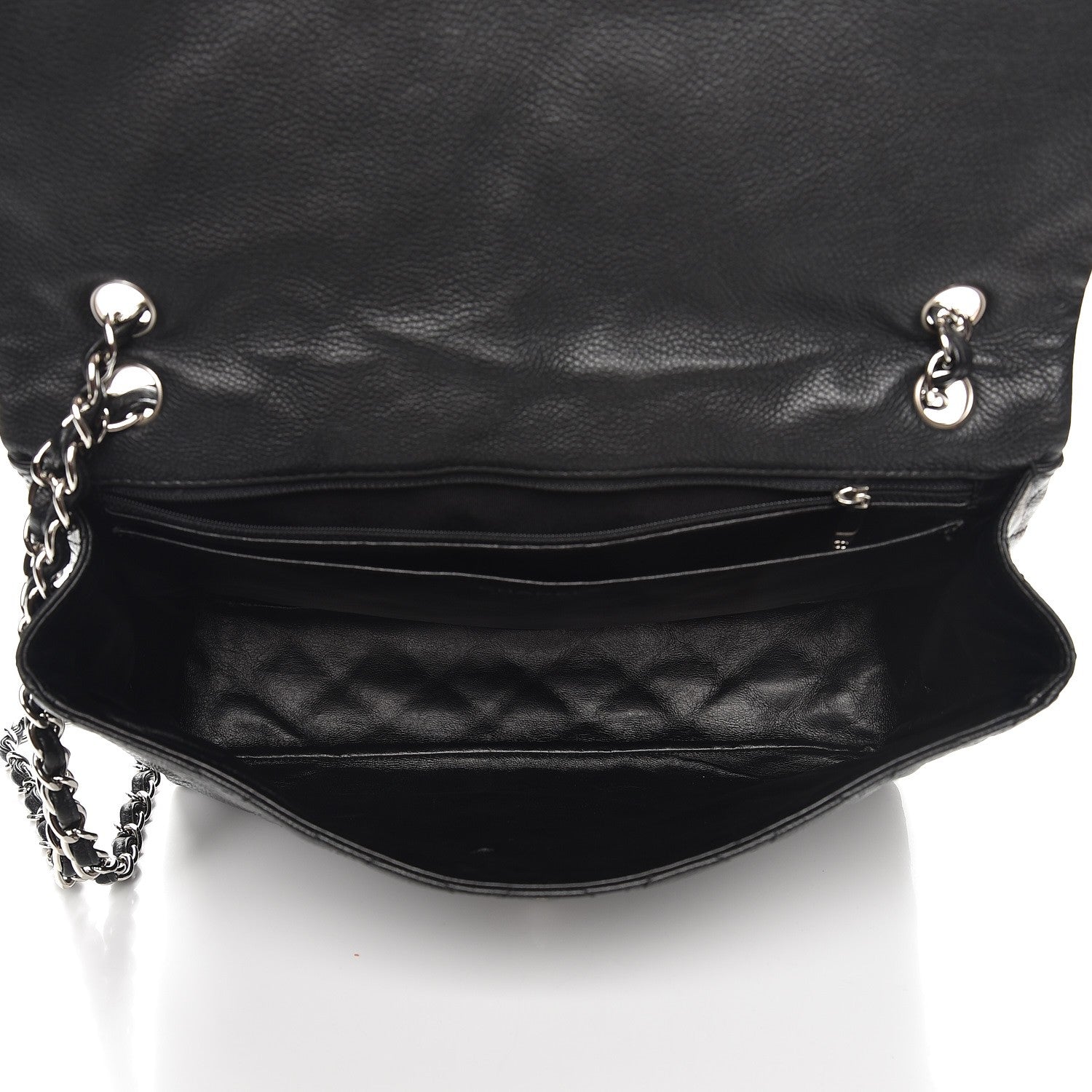 Chanel Washed Caviar Maxi Single Flap Black 6 of 8