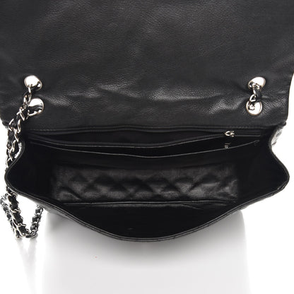 Chanel Washed Caviar Maxi Single Flap Black 6 of 8