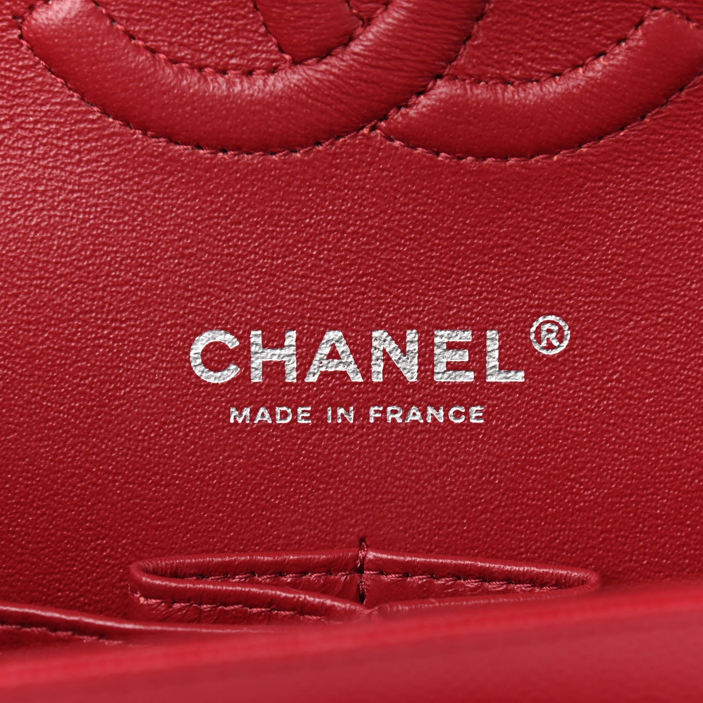 Caviar Quilted Medium Double Flap Red