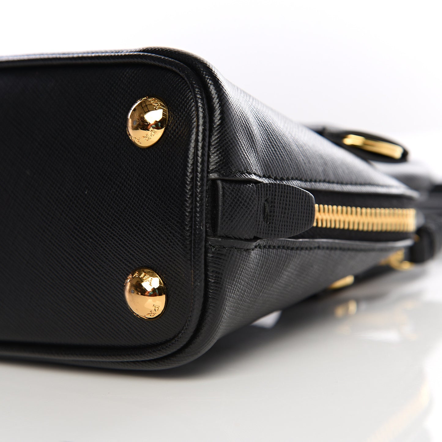 Saffiano Lux Mini Promenade Tote Black