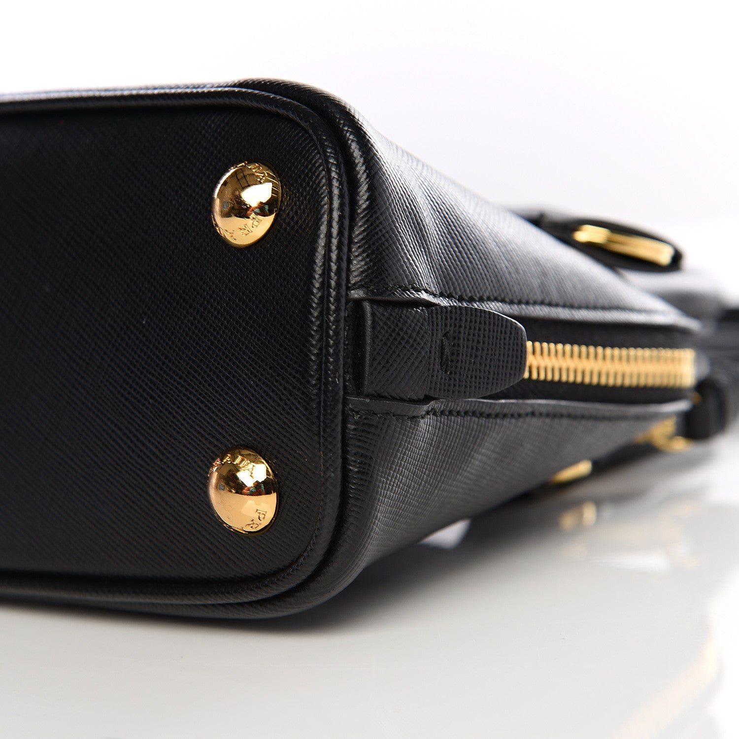 Prada Saffiano Lux Mini Promenade Tote Black 7 of 8