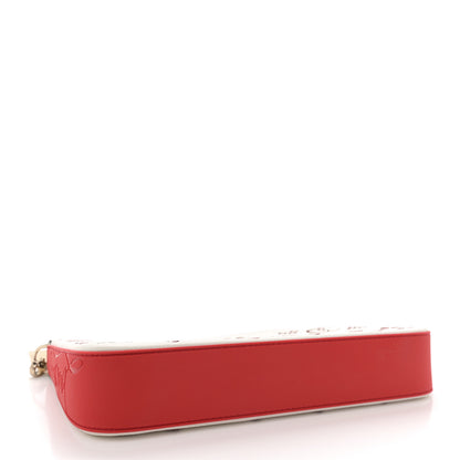 Christian Louboutin Calfskin Empire Loubinthesky Loubila Chain Clutch Bianco Loubi 4 of 8