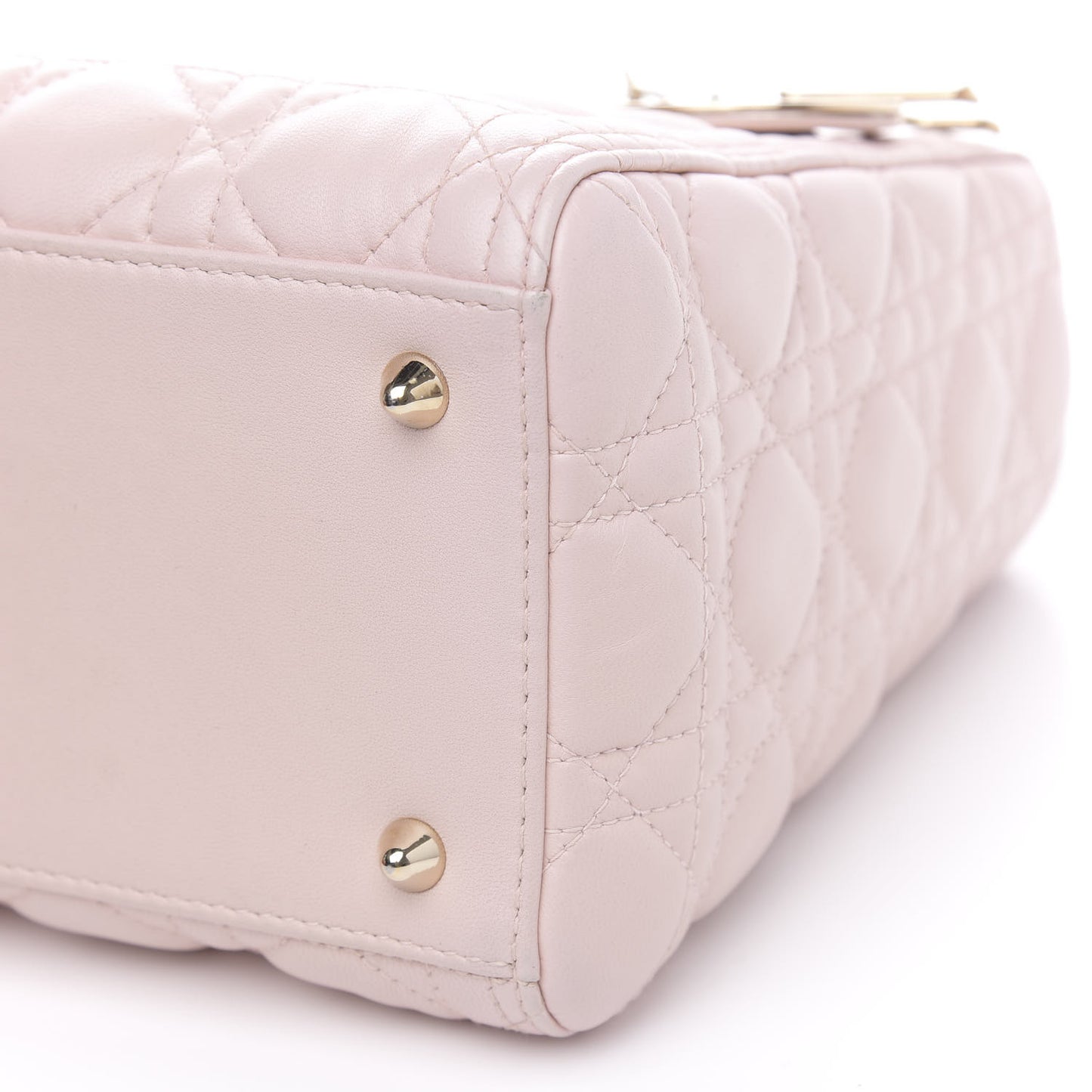 Lambskin Cannage Medium Lady Dior Light Pink