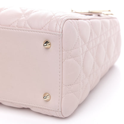 Christian Dior Lambskin Cannage Medium Lady Dior Light Pink 9 of 15