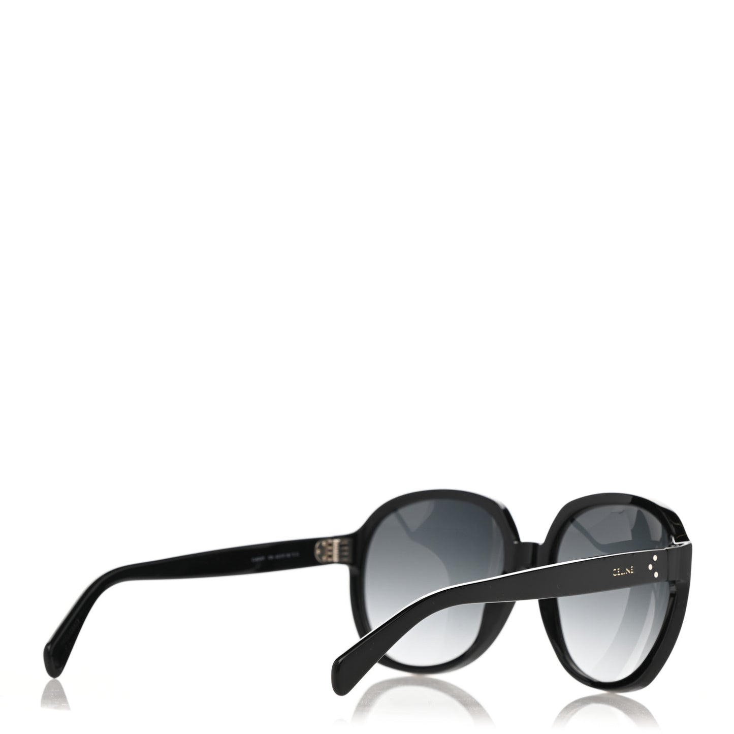 Acetate Round Sunglasses CL 40147I Black