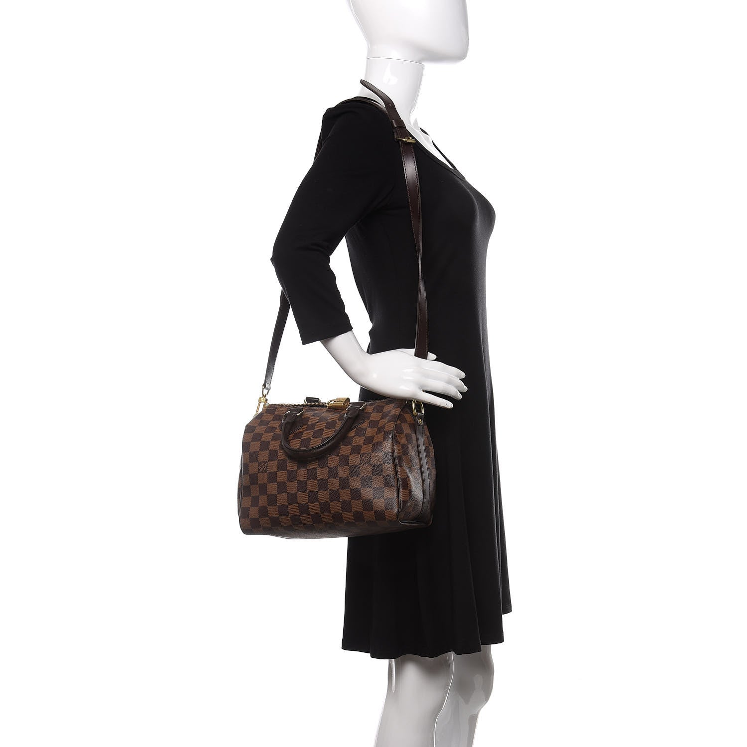 Louis Vuitton Damier Ebene Speedy Bandouliere 25 2 of 8