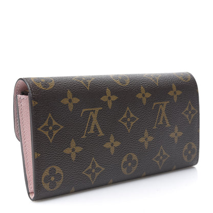Louis Vuitton Monogram Emilie Wallet Rose Ballerine 2 of 6