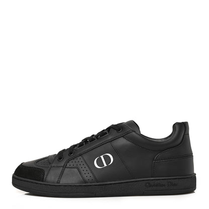 Christian Dior Calfskin Suede Logo Sneakers 38.5 Black 1 of 8