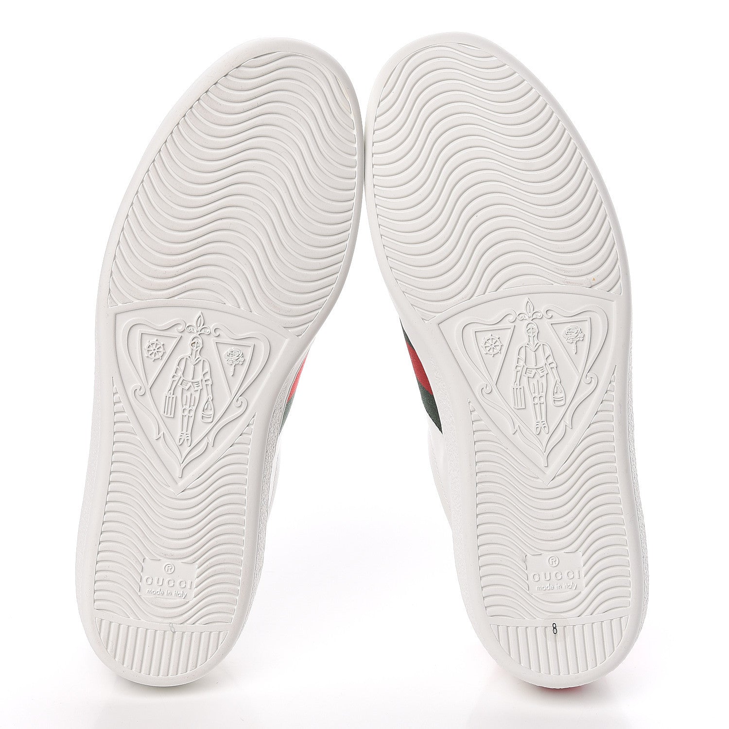 Gucci Calfskin Ayers Kingsnake Embroidered Mens Ace Sneakers 8 Green Red 6 of 10