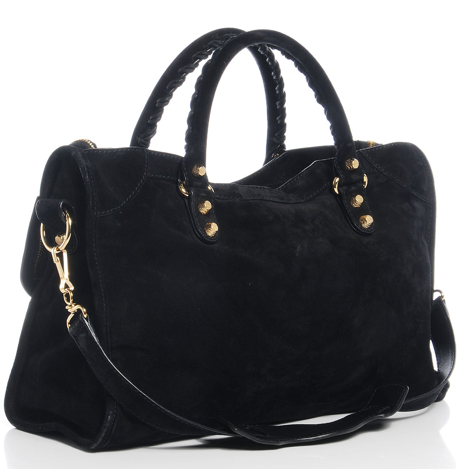 Balenciaga Baby Daim Suede Giant 12 Gold Hardware City Black 3 of 11