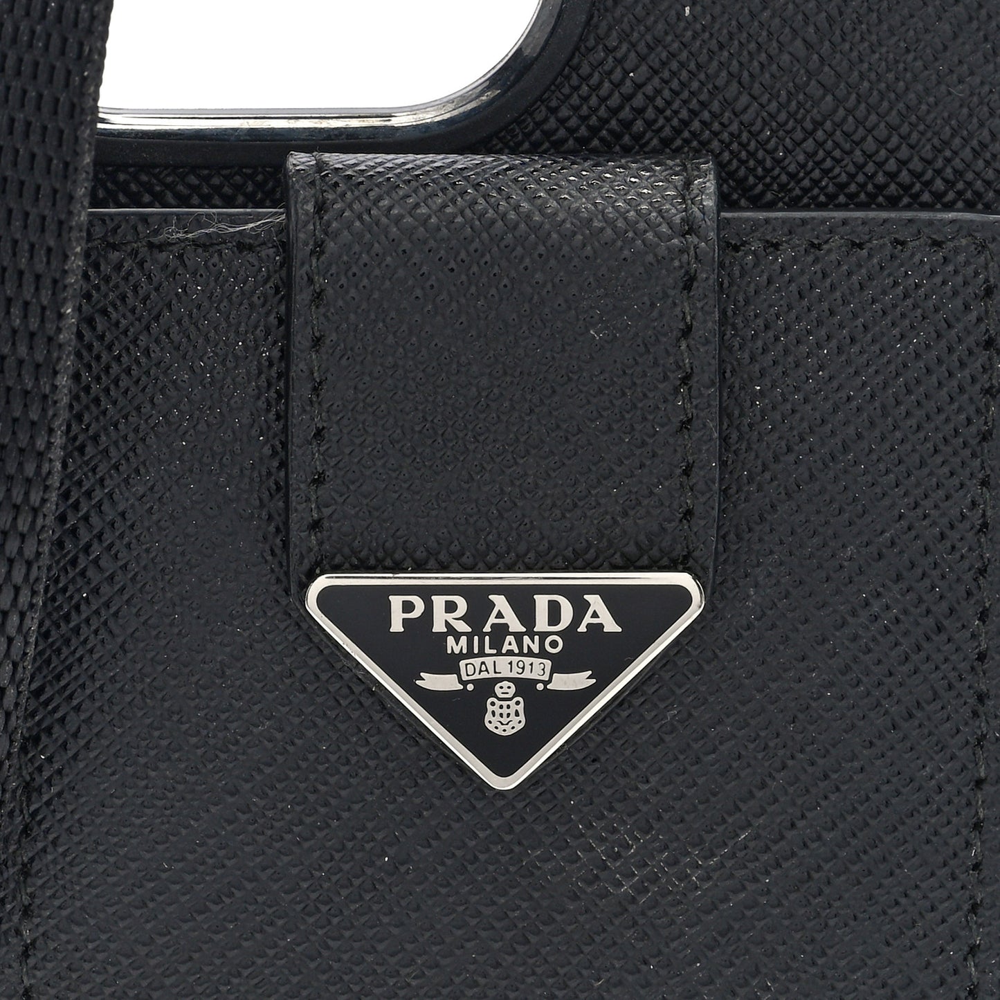 Saffiano iPhone 16 Pro Max Case With Strap Black