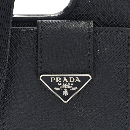 Prada Saffiano iPhone 16 Pro Max Case With Strap Black 7 of 7