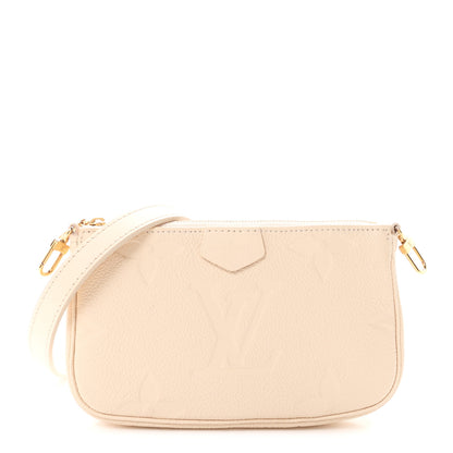 Louis Vuitton Empreinte Monogram Giant Multi Pochette Accessories Small Pochette Cream 1 of 10