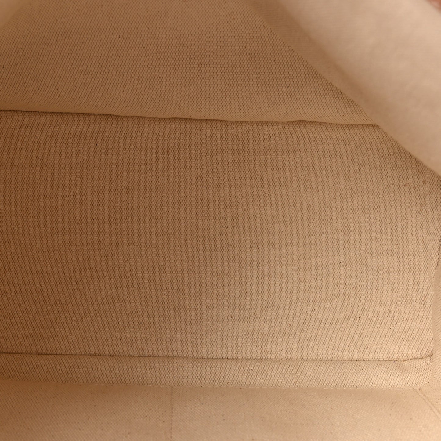 Calfskin Canvas M Tote PM Brown