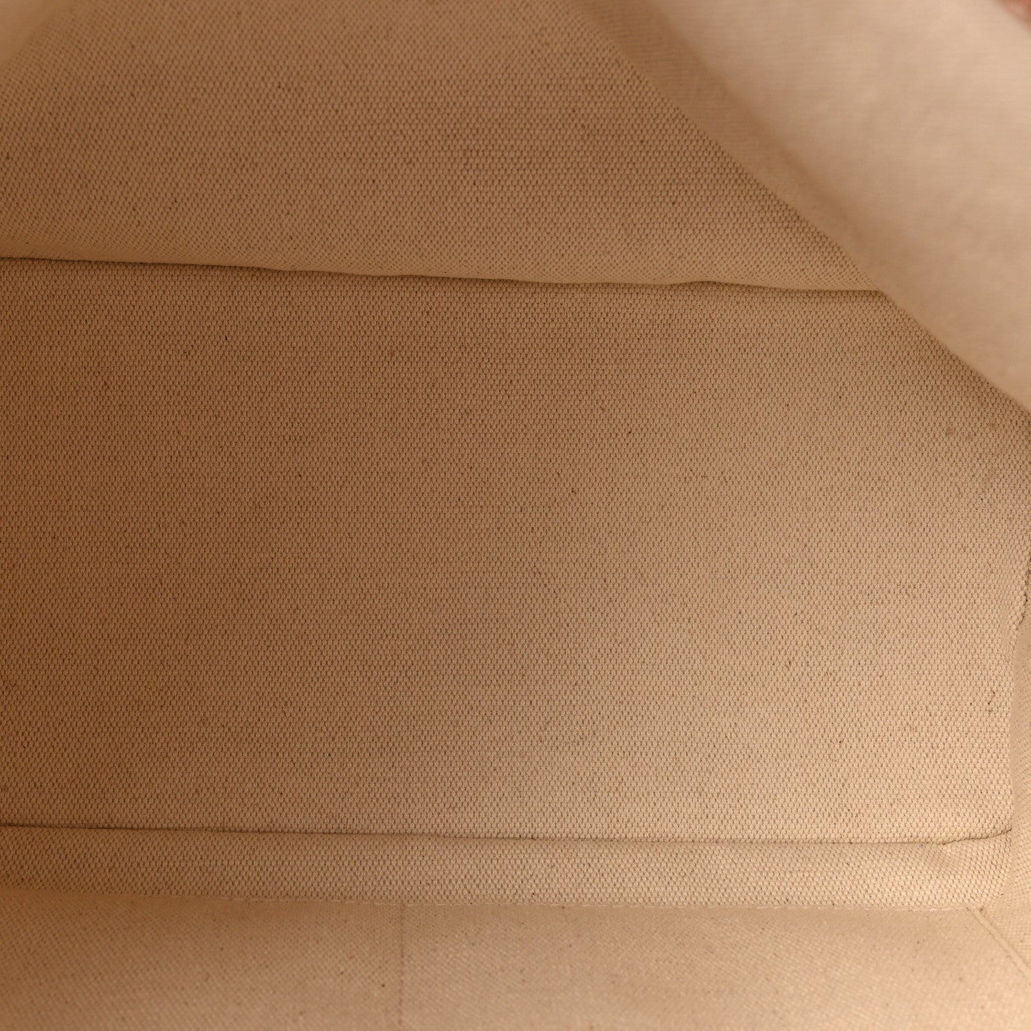Moynat Calfskin Canvas M Tote PM Brown 6 of 10
