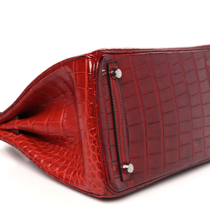 Hermes Matte Alligator Birkin 30 Rouge H 8 of 9