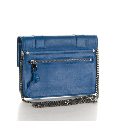 Proenza Schouler Lambskin Large PS1 Chain Wallet Royal Blue 3 of 7