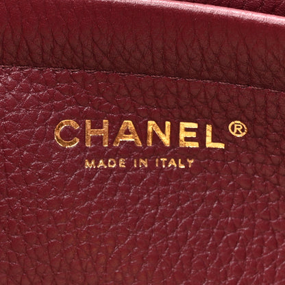 Chanel Grained Calfskin Stitched Urban Essentials Small Shopping Bag Burgundy 7 of 12