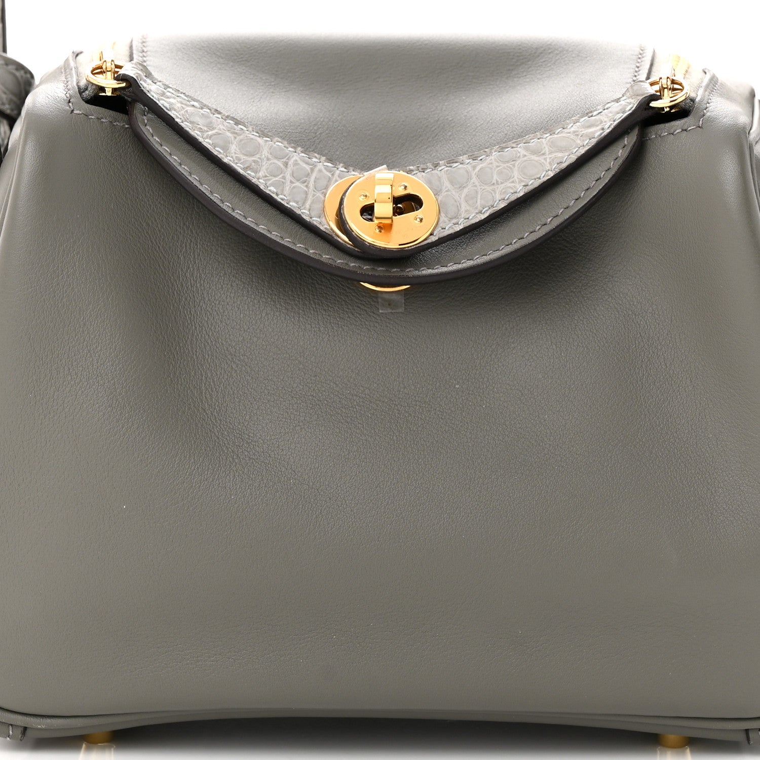 Hermes Swift Matte Alligator Mini Touch Lindy 20 Gris Meyer 8 of 12