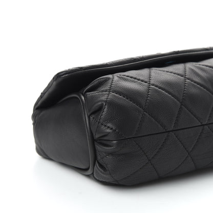Chanel Grained Calfskin Single Flap Black 6 of 11