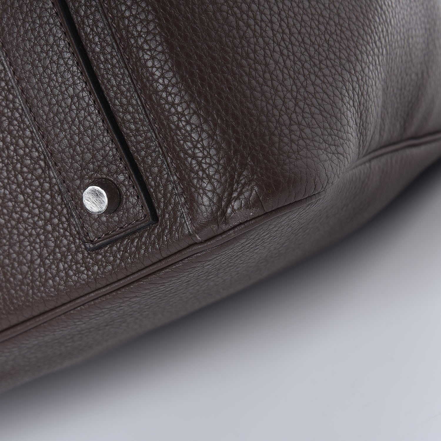Hermes Taurillon Clemence Lindy 45 Chocolate 11 of 11
