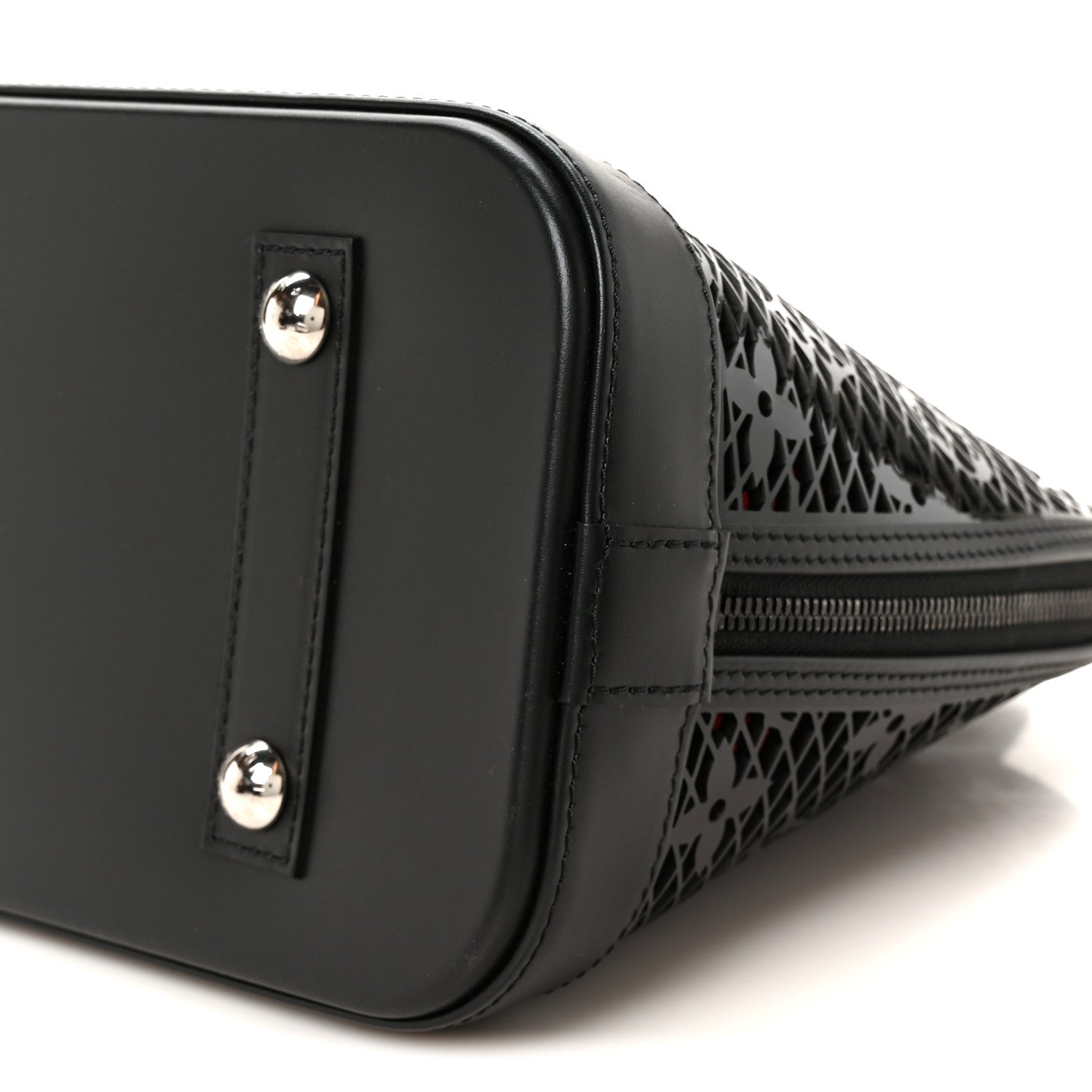 Louis Vuitton Patent Calfskin Laced Monogram Alma PM Black 15 of 15