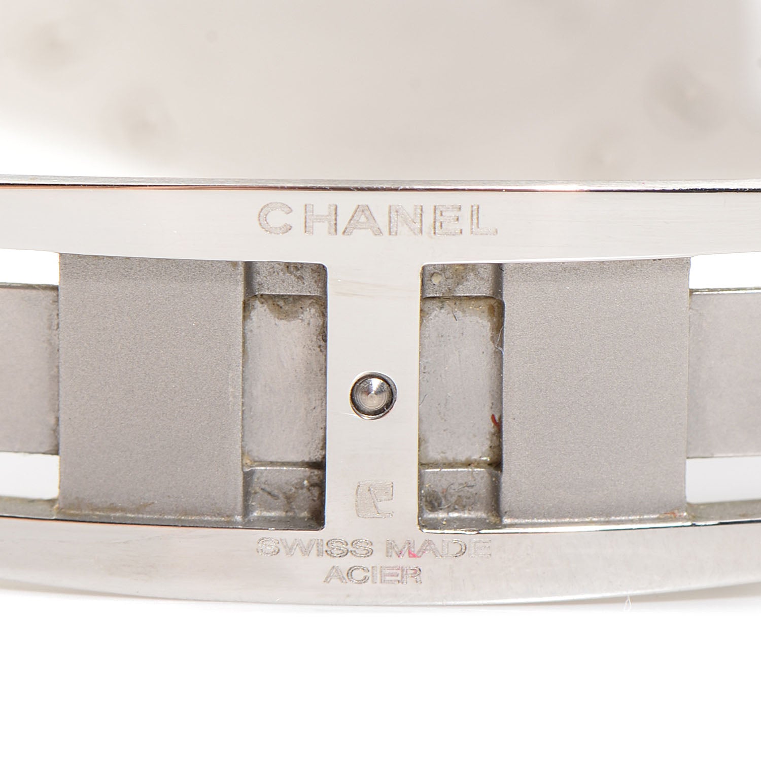 Chanel Stainless Steel Ceramic Diamond 33mm J12 Quartz Watch White 4 of 6
