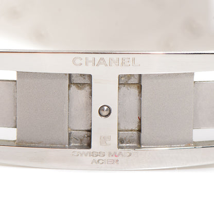 Chanel Stainless Steel Ceramic Diamond 33mm J12 Quartz Watch White 4 of 6