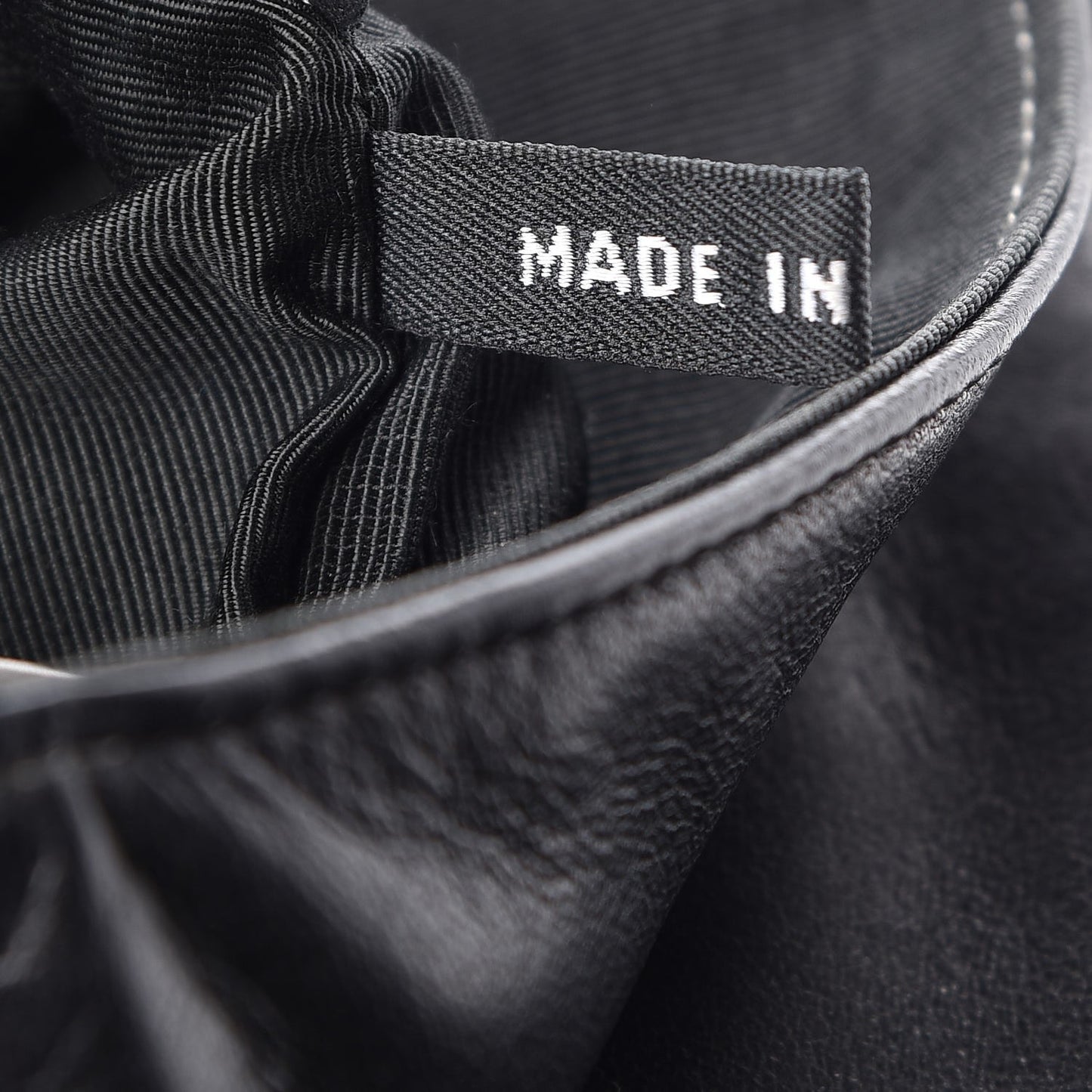 Lambskin Chocolate Bar Mademoiselle Flap Black