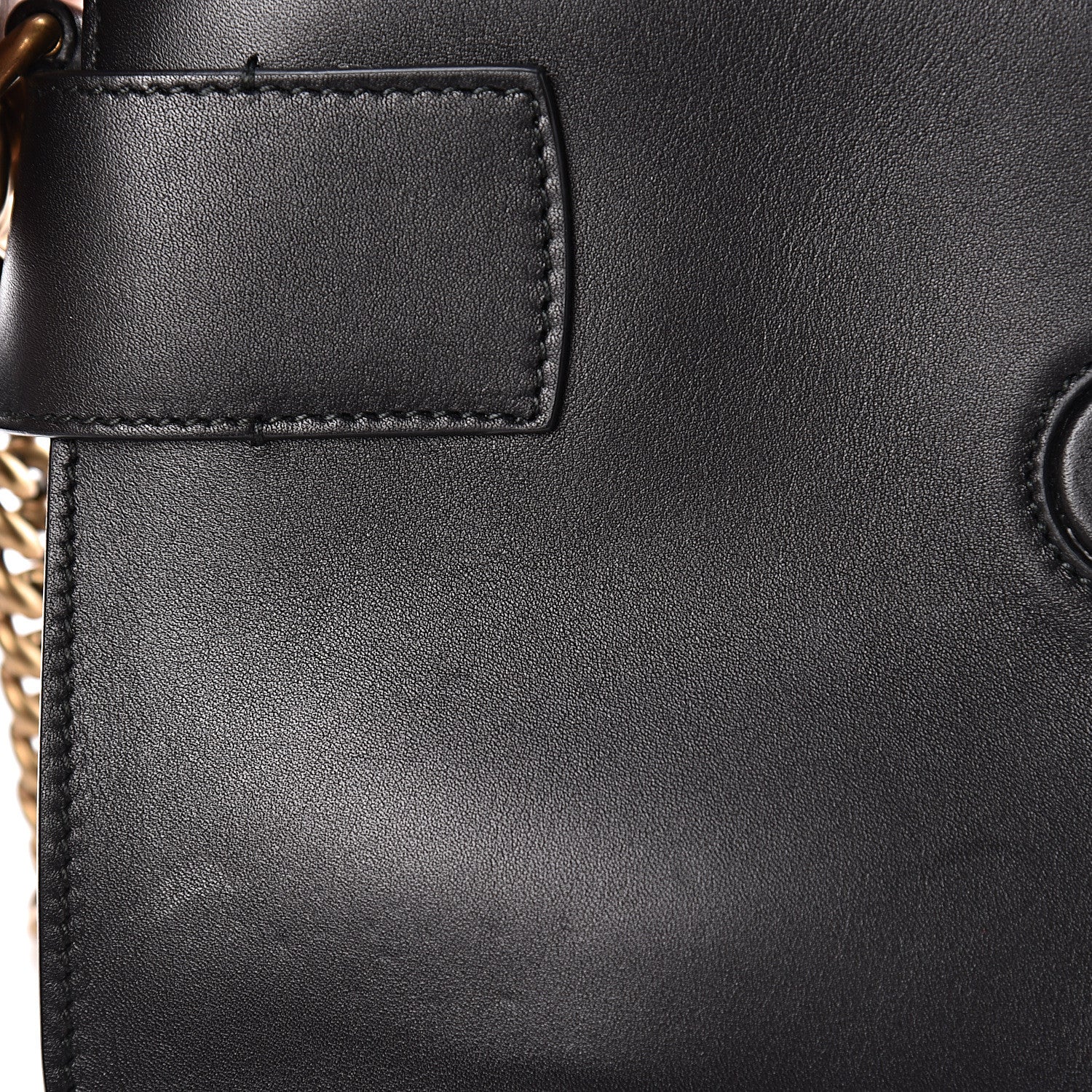 Gucci Nappa Sylvie Web Tiger Broadway Shoulder Bag Black 8 of 15
