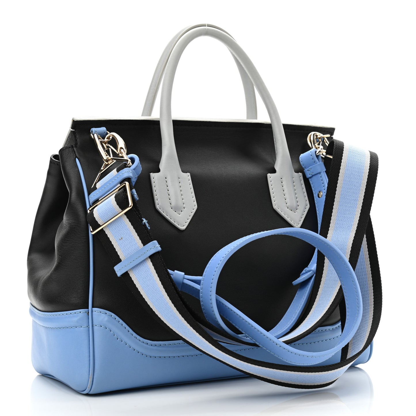 Calfskin Large Palazzo Empire Bag Blue Multicolor