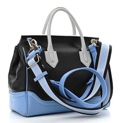 Versace Calfskin Large Palazzo Empire Bag Blue Multicolor 2 of 13