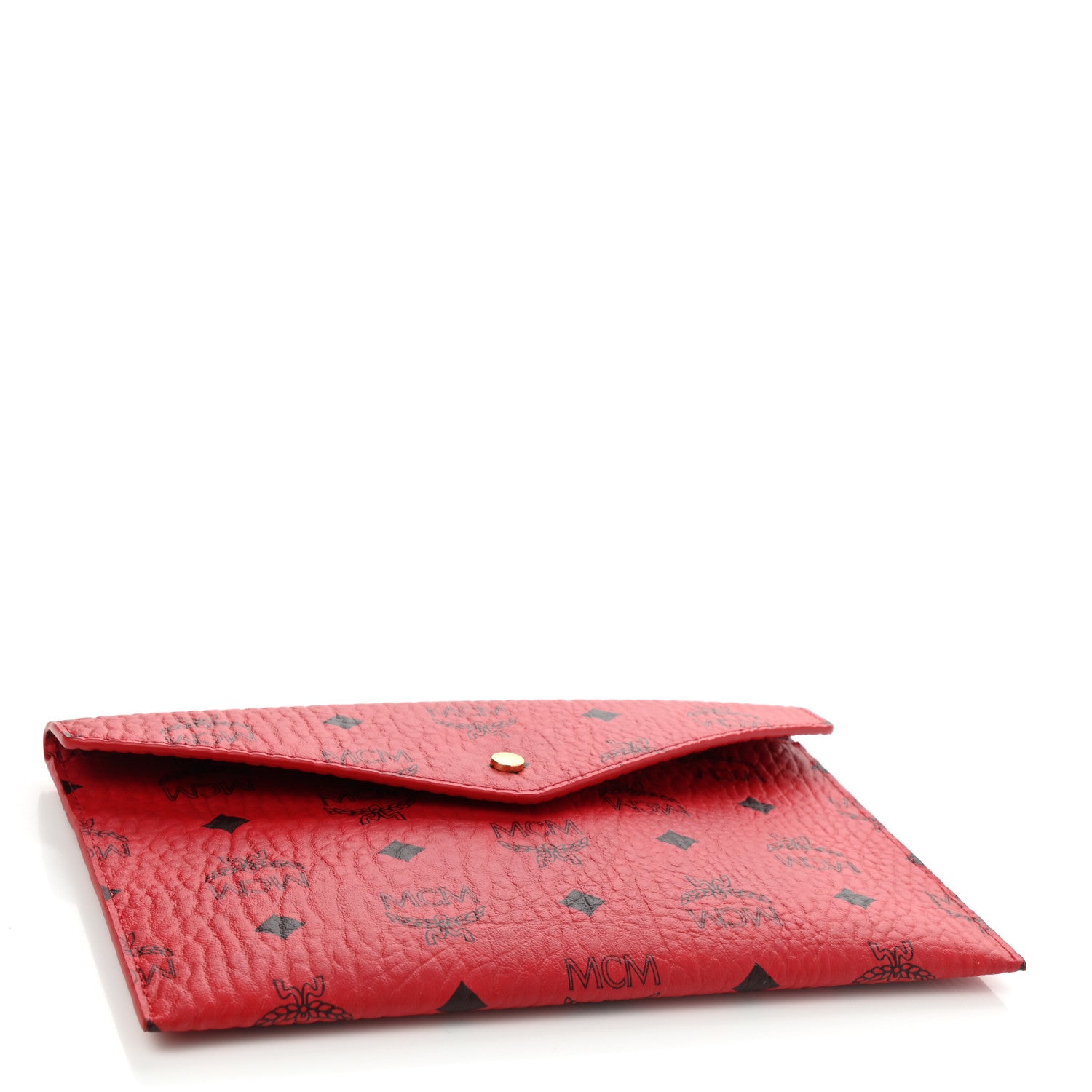 MCM Visetos Envelope Clutch Red 4 of 7