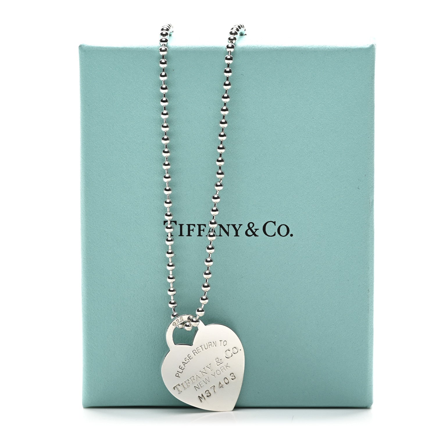 Tiffany Sterling Silver Large Return to Tiffany Heart Pendant Necklace 5 of 5