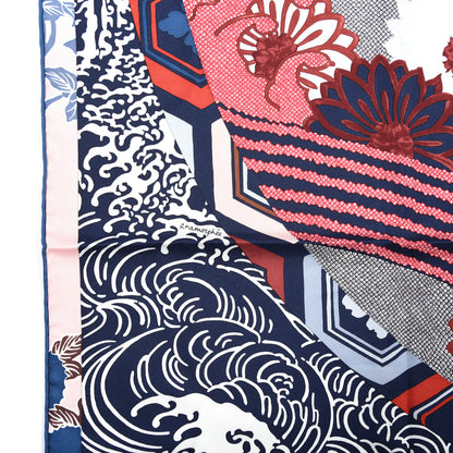 Hermes Silk Ex Libris En Monogram Kimonos Scarf 90 3 of 5