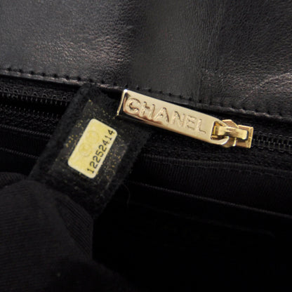 Chanel Patent Quilted Sparkle Glitter Jumbo Flap Black 9 of 9