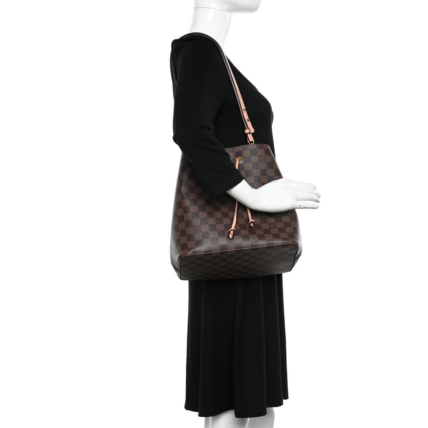 Damier Ebene Neonoe MM Venus Pink