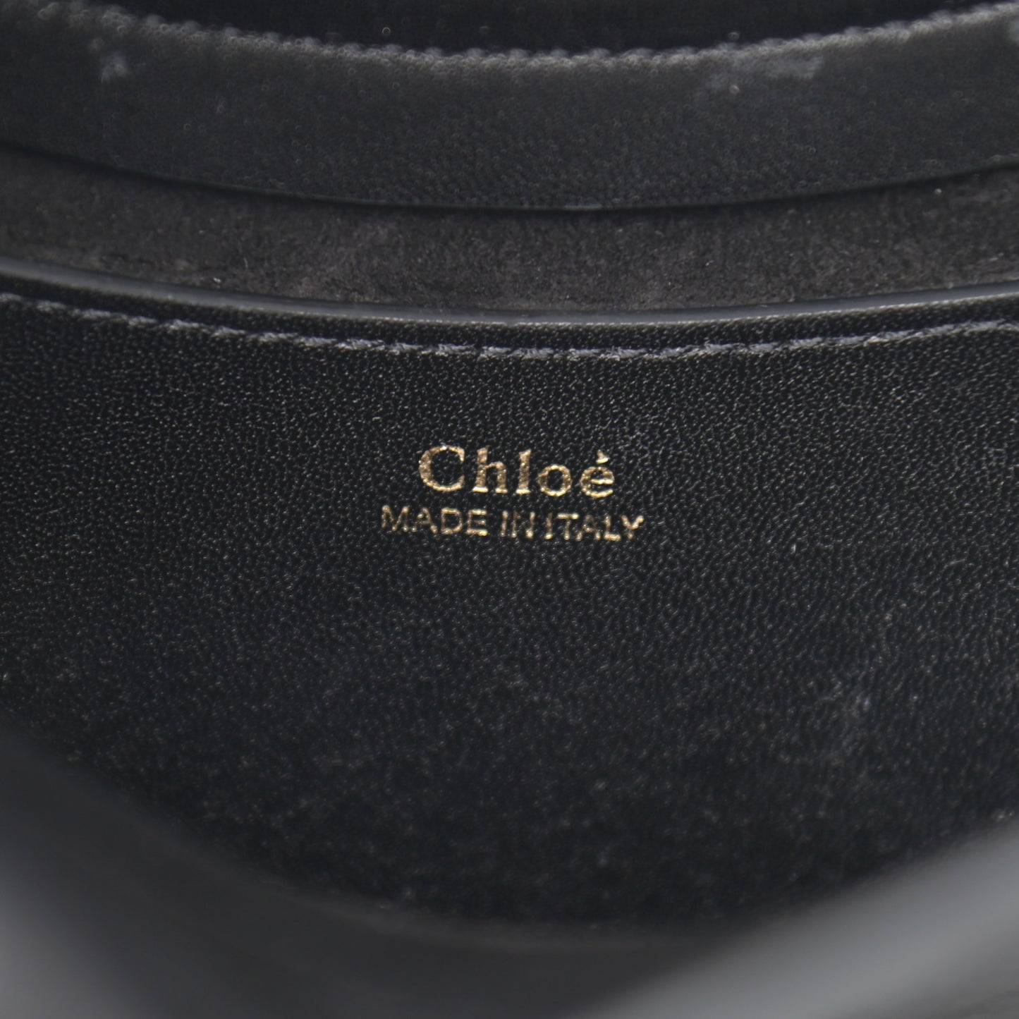 Small Grain Calfskin Kiss Bag Black