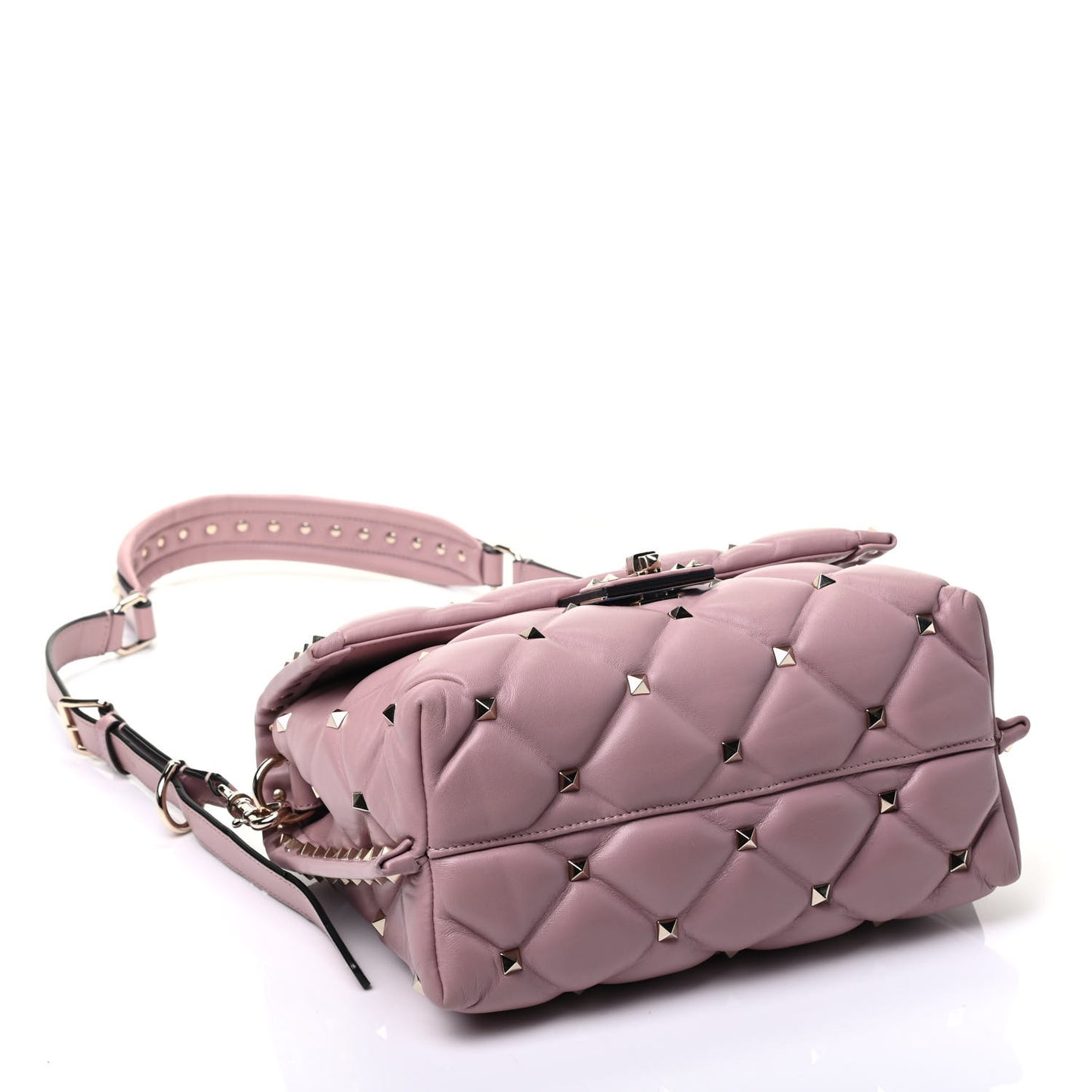 Nappa Medium Candystud Top Handle Bag Lipstick