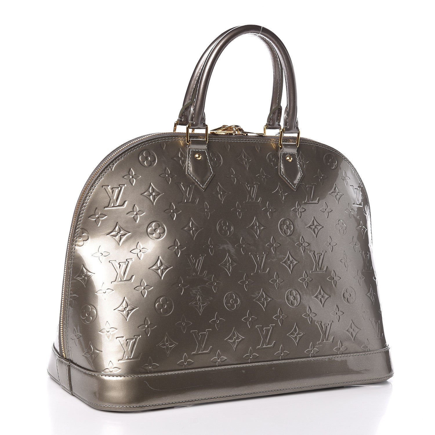 Louis Vuitton Vernis Alma GM Gris Art Deco 3 of 12