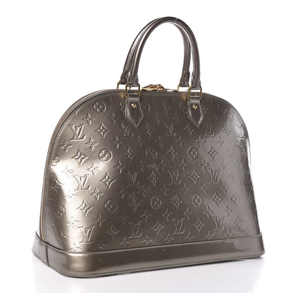 Louis Vuitton Vernis Alma GM Gris Art Deco 3 of 12