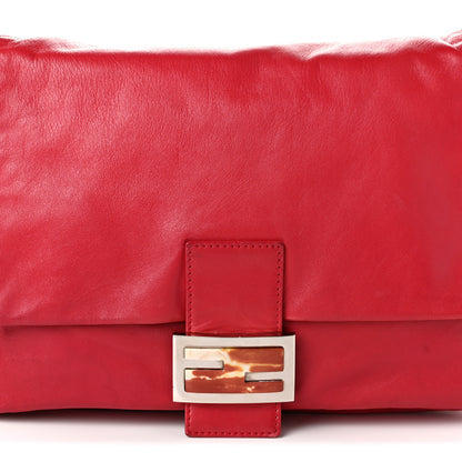 Fendi Calfskin Mama Baguette Red 7 of 10